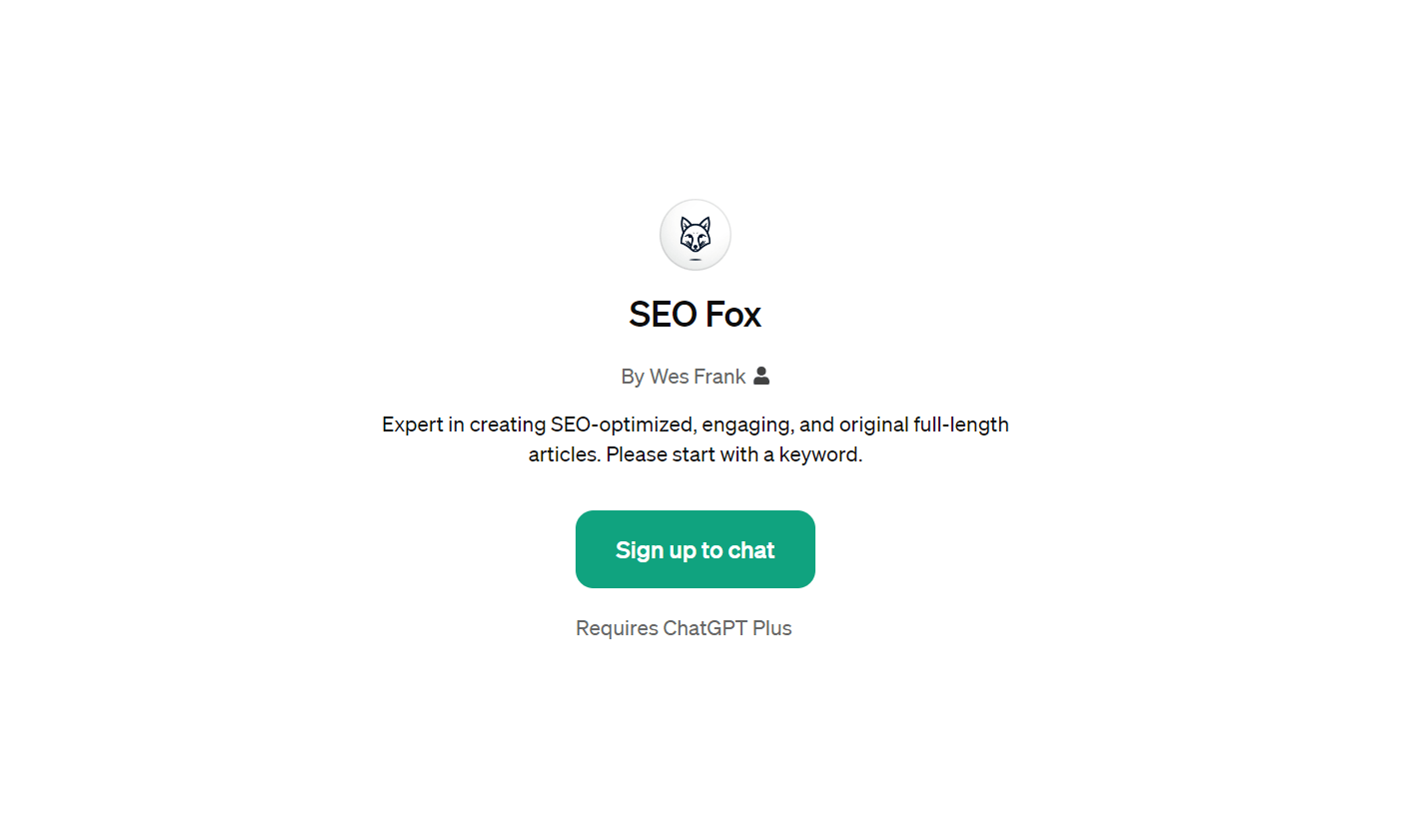 SEO Fox - for SEO-Optimized Articles