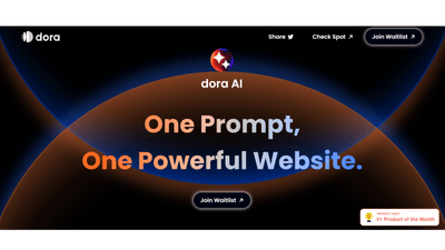 Dora AI - Powerful AI-Powered Website Builder 