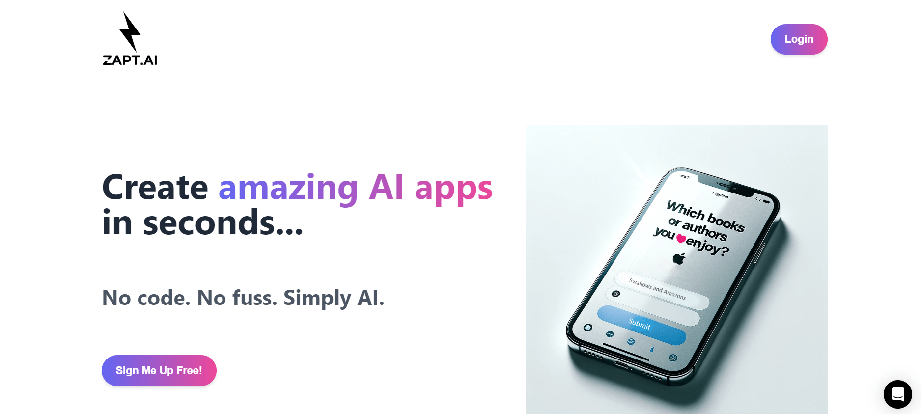 Zapt - Powerful AI App Builder 