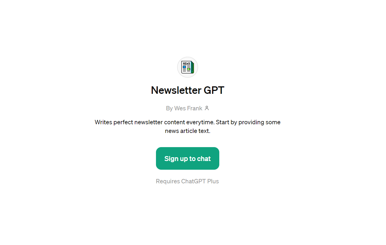 Newsletter GPT - Create Newsletters That Hook Your Audience